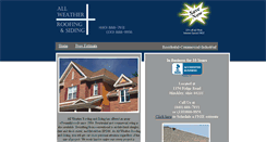 Desktop Screenshot of allweatherroofers.com