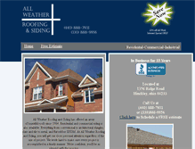 Tablet Screenshot of allweatherroofers.com